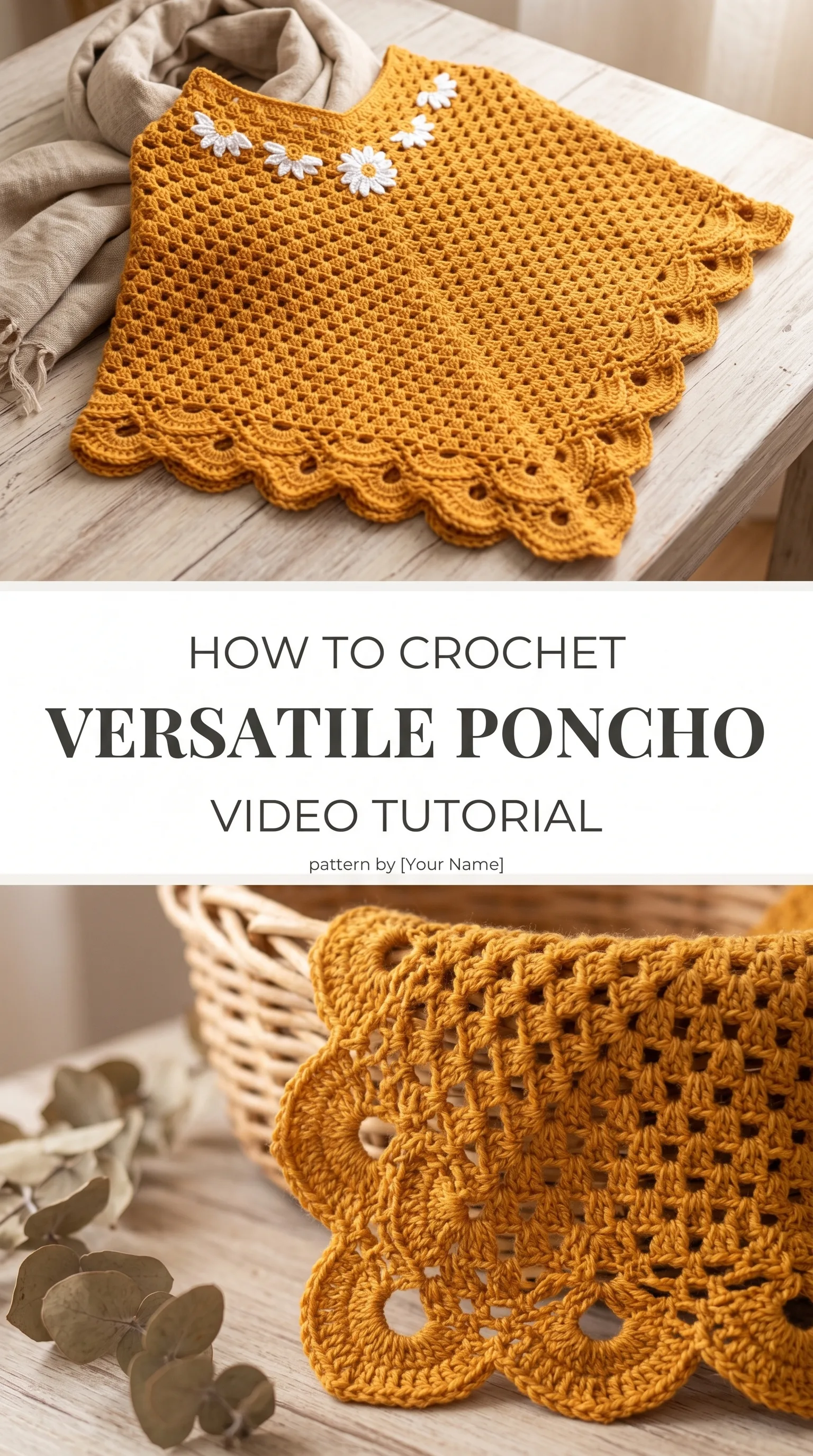 Crochet Versatile Poncho: A Timeless Wardrobe Essential