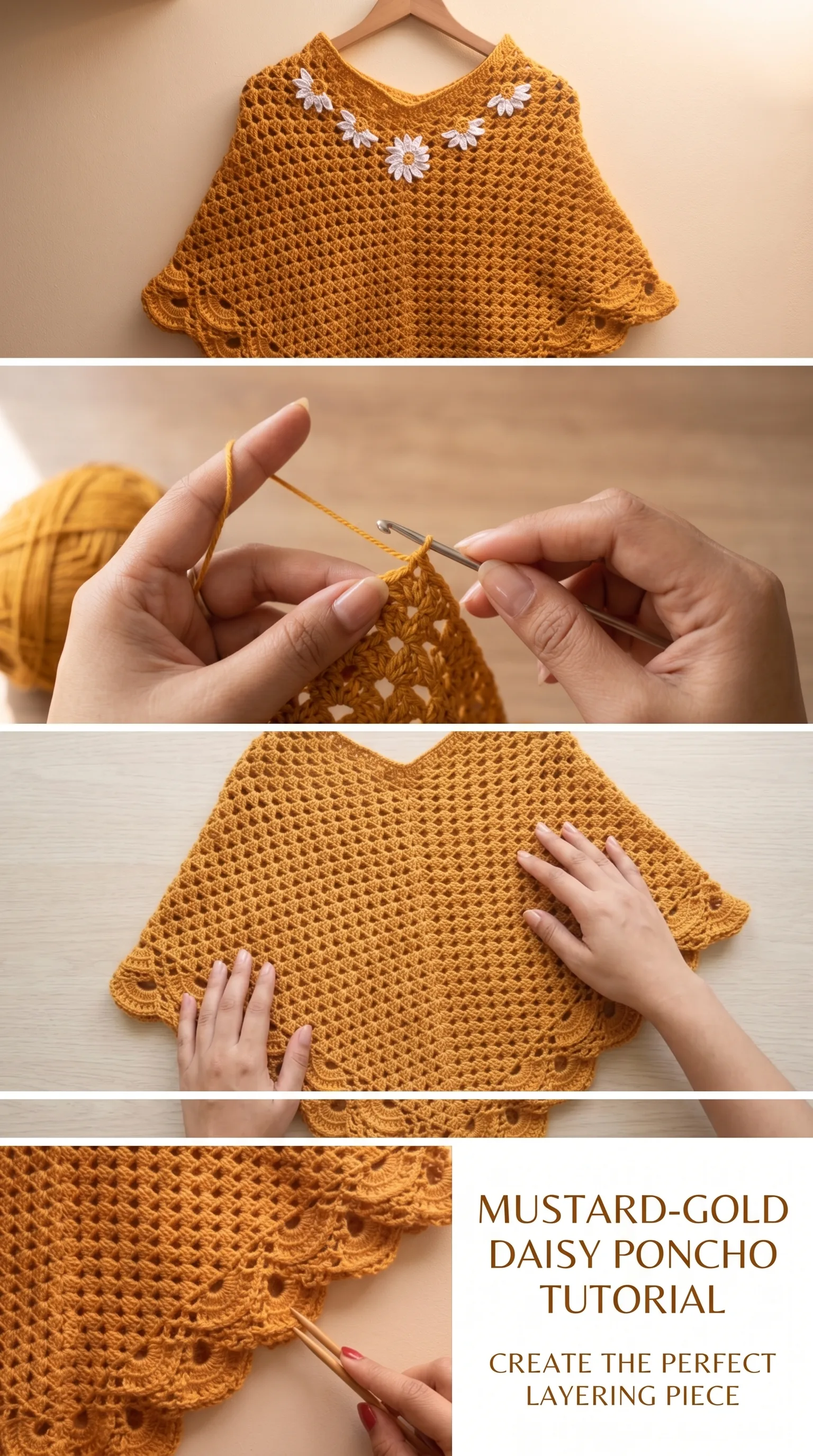 Crochet Versatile Poncho: A Timeless Wardrobe Essential pattern