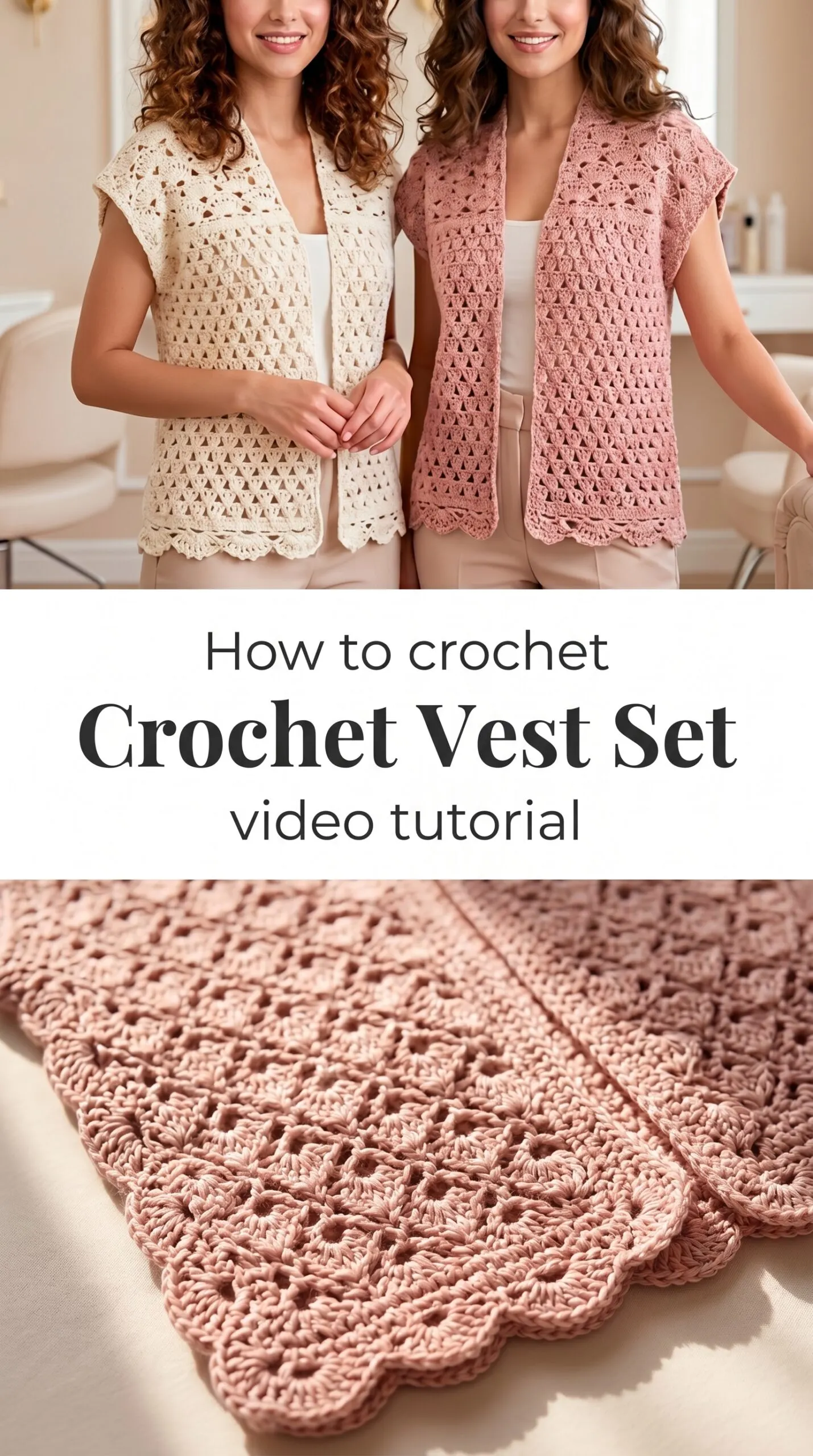 Crochet Vest and Top Set: A Versatile Wardrobe Duo