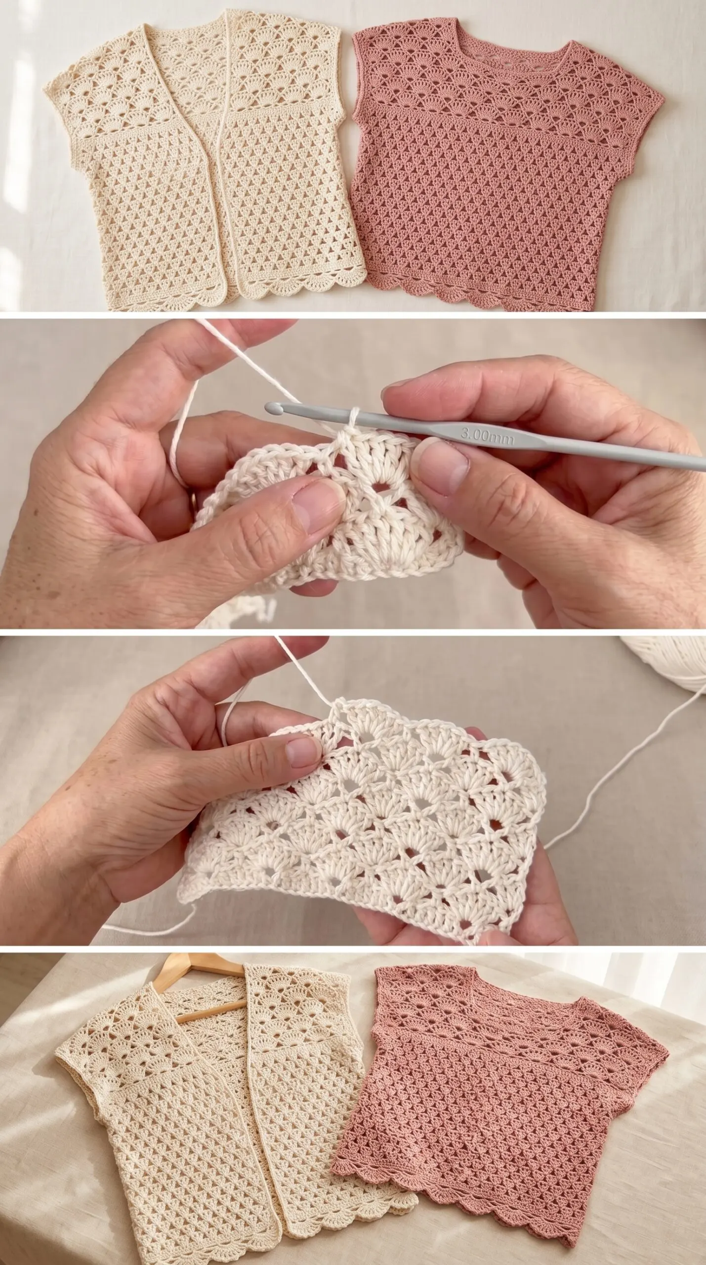 Crochet Vest and Top Set: A Versatile Wardrobe Duo pattern