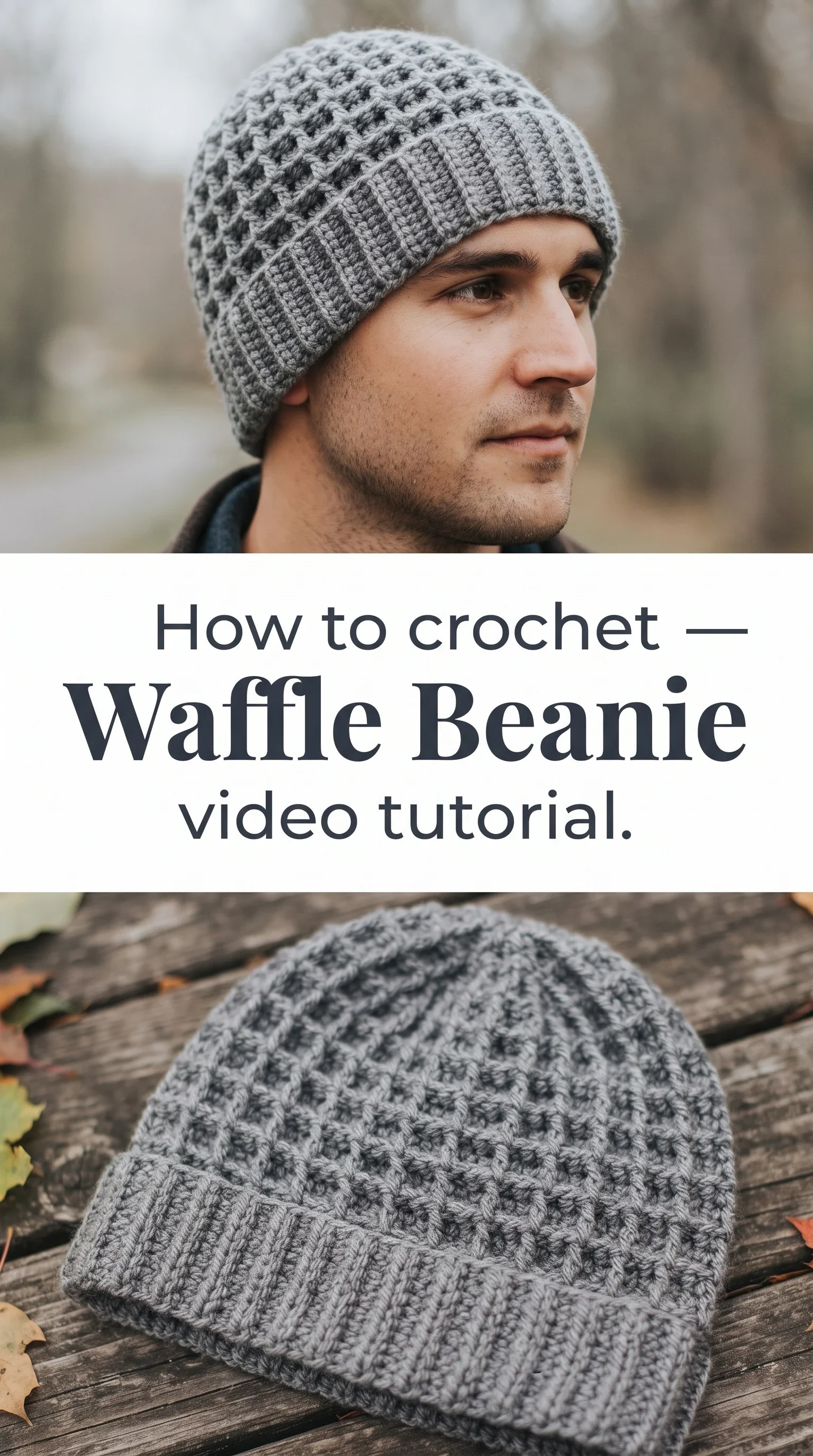 Crochet Waffle Beanie: A Bold and Timeless Classic