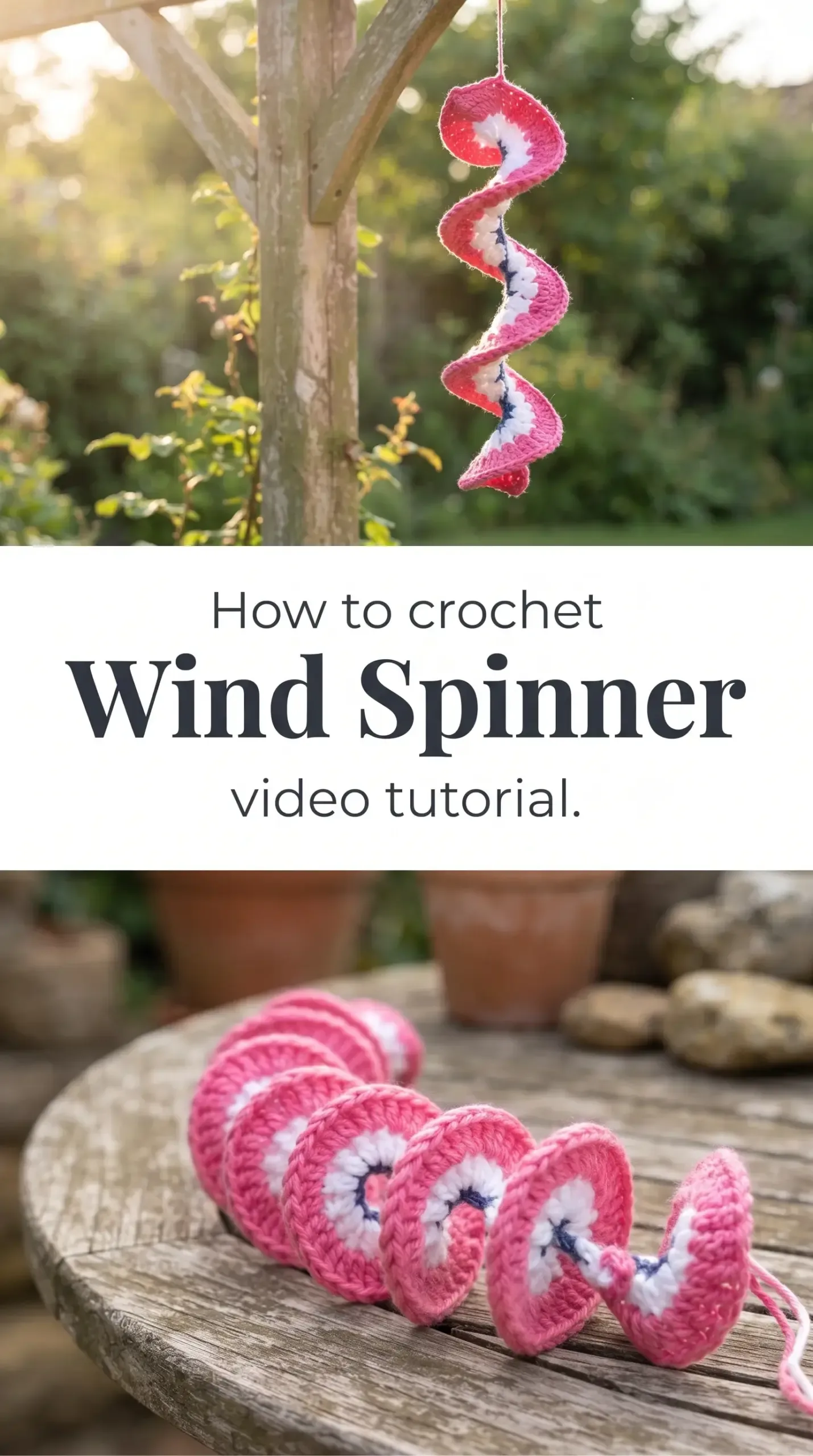 Crochet Wind Spinner: A Whimsical Outdoor Delight