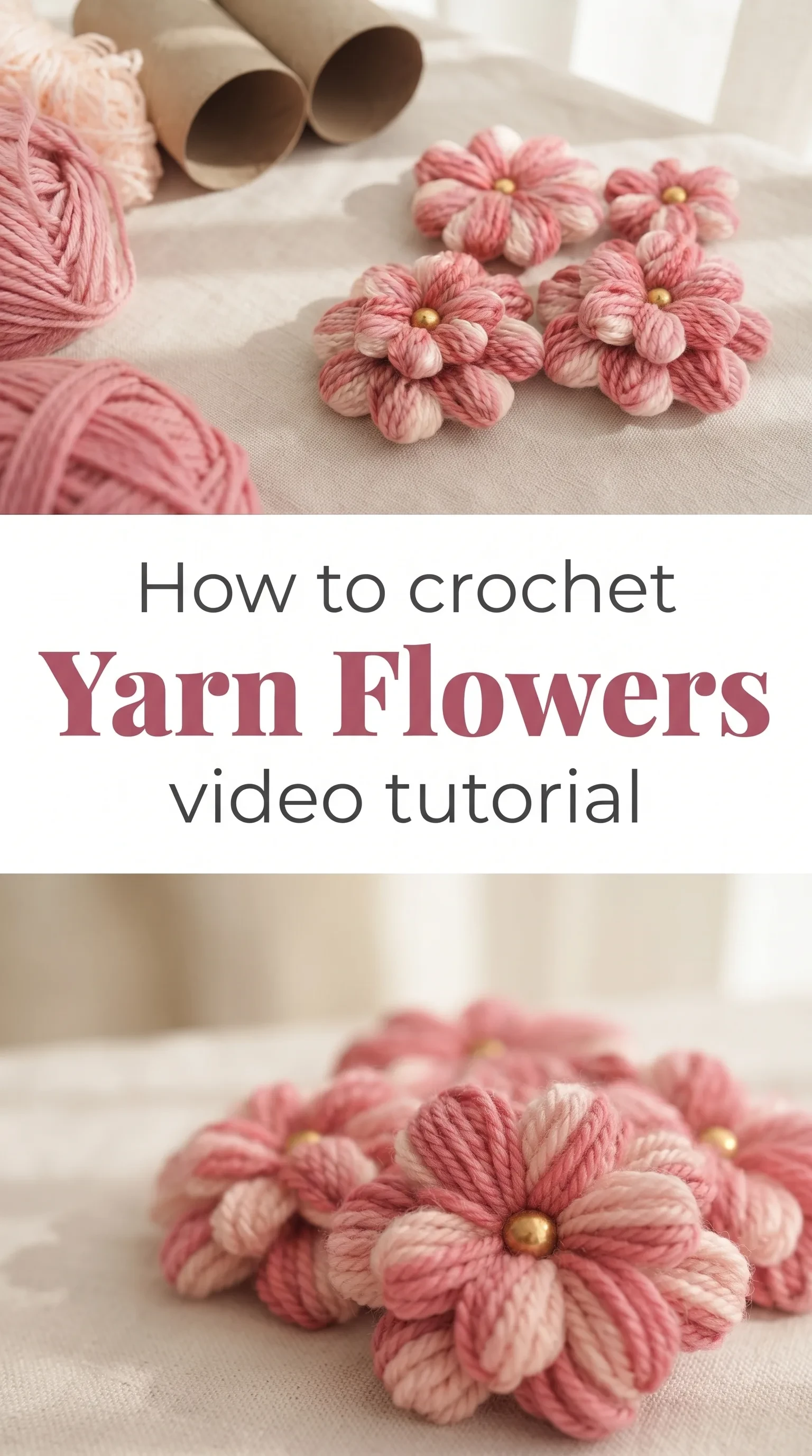 Crochet Yarn Flowers: A Charming Handcrafted Bloom