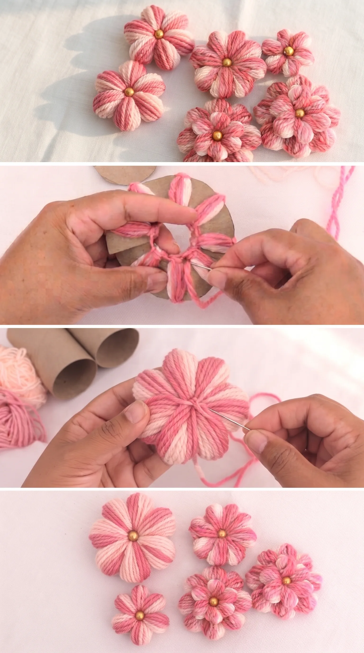 Crochet Yarn Flowers: A Charming Handcrafted Bloom pattern