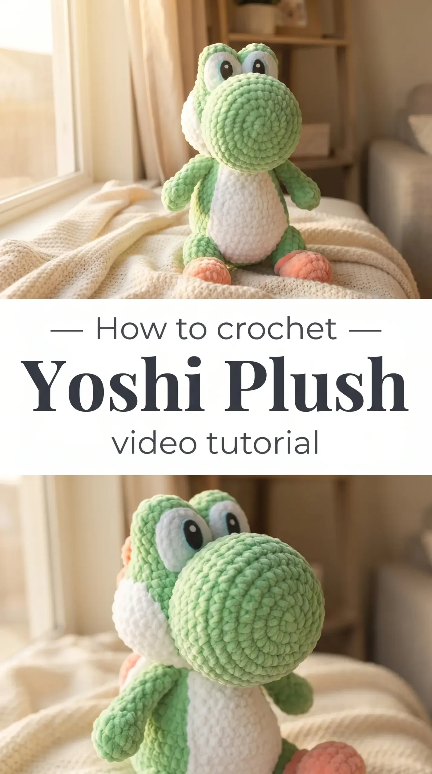 Crochet Yoshi Plush: A Playful Amigurumi Companion